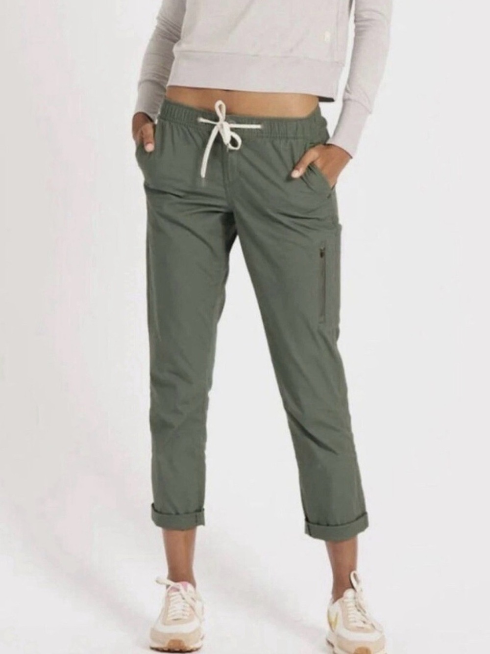 Vuori Ripstop pants Olive Drawstring taped Cargo Utility